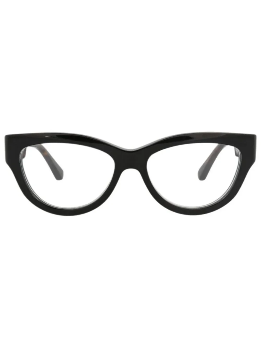 New Gucci Women's Eyeglasses Cat Eye Recycled Acetate Frame Black Havana